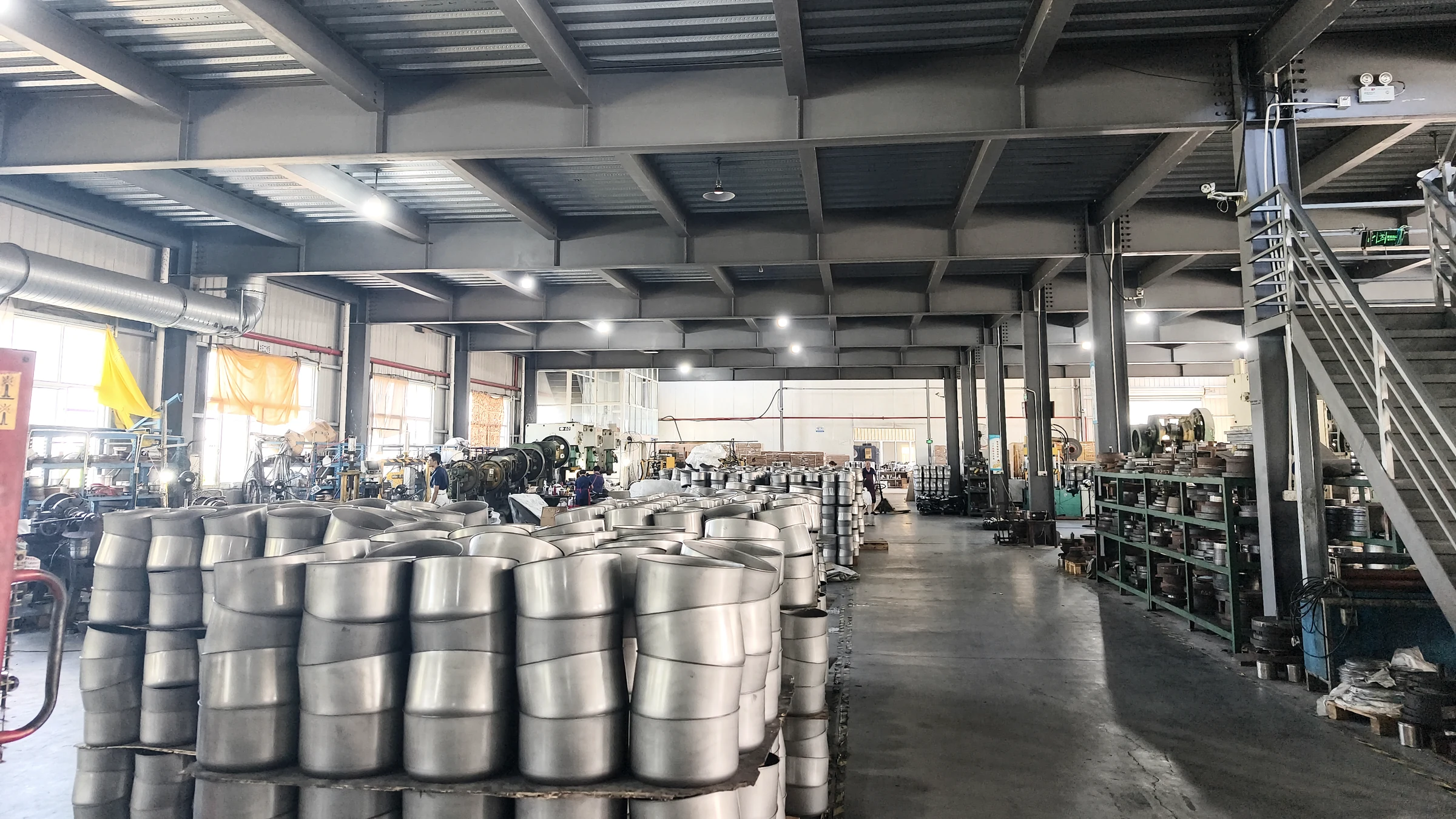 Cookware bodies arranged inside the ANMEI factory